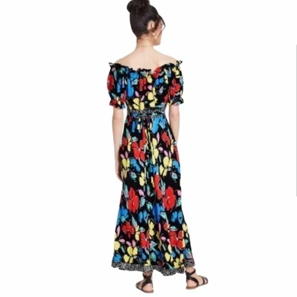 NWT Designer RIXO x Target Floral Off Shoulder Dress - Picture 11 of 16